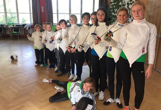 Fechtnachwuchs im Trainingslager (Foto: privat)