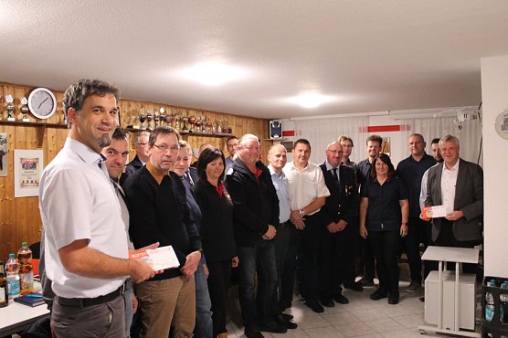 Dank ans Ehrenamt - Oberb&uuml;rgermeister Kai Buchmann bei der Freiwilligen Feuerwehr (Foto: Pressestelle Stadt Nordhausen)