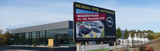 Das neue Opel-Autohaus (Foto: AHP)