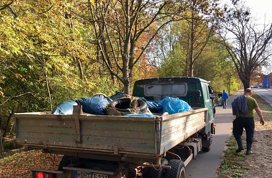 S&auml;uberungsaktion an der Zorge (Foto: S. Wedler)