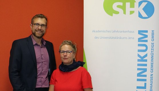 Mario Gie&szlig;ler und Mona Eisenschmidt (Foto: SHK)