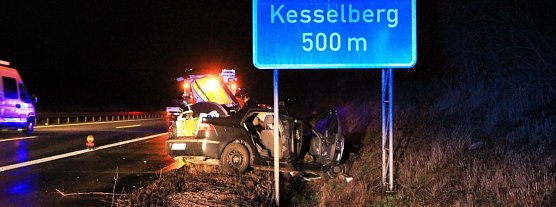 Unfall auf der A38 (Foto: S. Dietzel)