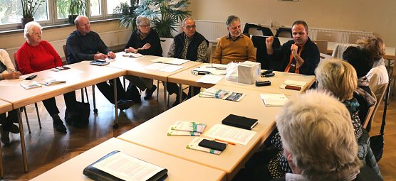 Im Seniorenbeirat war heute Stefan L&auml;nger von den Nordh&auml;user Verkehrsbetrieben zu Gast (Foto: Angelo Glashagel)