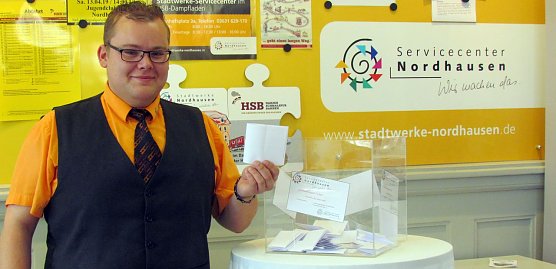 Gewinner ausgelost (Foto: Franziska Bernsdorf, Stadtwerke Nordhausen)