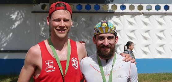 ersch&ouml;pft und gl&uuml;cklich: Dautel (links) und Merrbach (Foto: nnz)