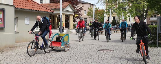 Fahrraddemo rollte durch Nordhausen (Foto: Angelo Glashagel)