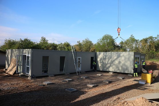 Containergeb&auml;ude f&uuml;r das Tierheim Nordhausen (Foto: Angelo Glashagel)