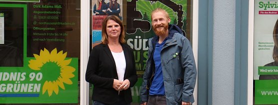 Sylvia Spehr und Daniel Krieg wollen f&uuml;r die Gr&uuml;nen in den Stadtrat (Foto: Angelo Glashagel)