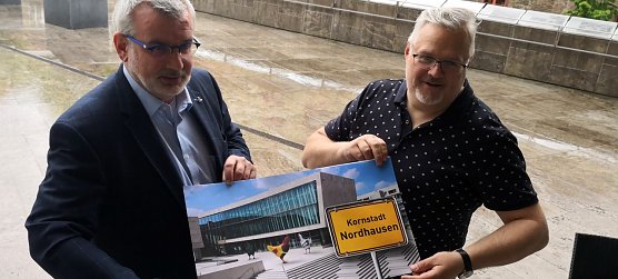 Werben f&uuml;r die Kornstadt Nordhausen (Foto: nnz)