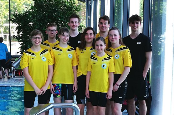 Wir k&ouml;nnen mithalten - die Nordh&auml;user Nachwuchsschwimmer holten in Weimar 18 mal Gold (Foto: SVN '90)