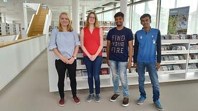 Das Sprachenzentrum der Hochschule Nordhausen dankt den deutschen und indischen Studierenden f&uuml;r ihre Teilnahme�an der Englischolympiade und gratuliert allen Gewinnerinnen und Gewinnern des Wettbewerbs.  (Foto: Hochschule Nordhausen)