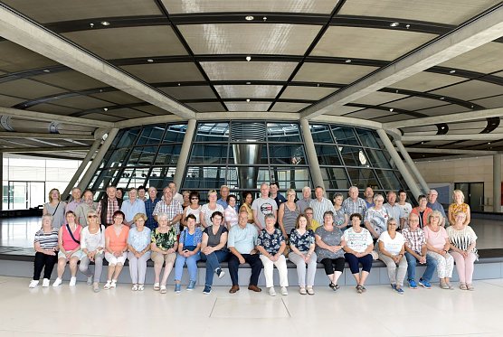 46 Nordh&auml;user waren auf Einladung der Abgeordneten Steinke zu Gast in Berlin (Foto: Margret Holzapfel )