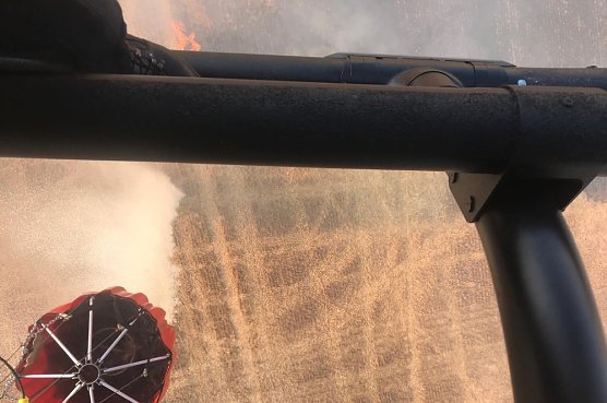 Bild aus dem Helikopter (Foto: Polizei)