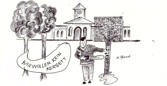 Karikatur (Foto: Klaus Pfand)