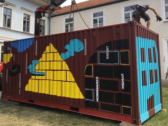 Container aufgestellt (Foto: Jugendkunsschule Nordhausen)