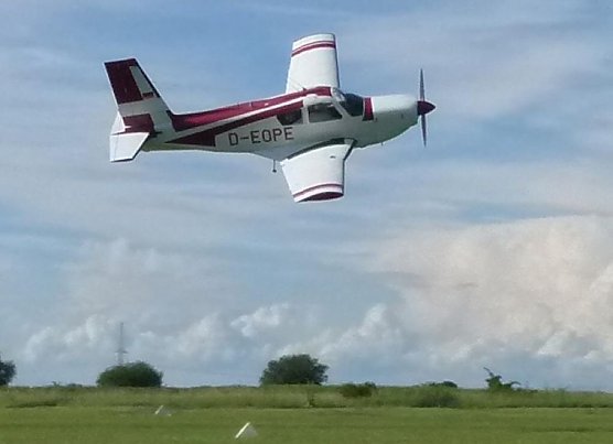 Flug auf Wolke sieben (Foto: Peggy Jahn) Flug auf Wolke sieben (Foto: Peggy Jahn)
