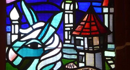 Buntglasfenster in der Blasii-Kirche (Foto: Heidelore Kneffel)