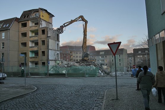 Abriss Engelsburg (Foto: Erik Beyer)