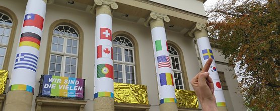 Protest und Gegenprotest (Foto: nnz)