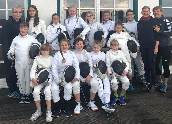 Die jungen Fechter des FSC Nordhausen im Trainingslager (Foto: Susanne Nicoleizig)