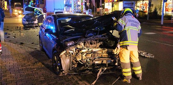 Crash auf der Kreuzung (Foto: S. Dietzel)