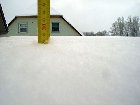 Schnee gemesen (Foto: privat)