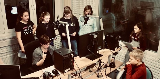 Zur 5. Th&uuml;ringer Kinderradionacht ging man auch in Nordhausen live auf Sendung (Foto: Angelo Glashagel)