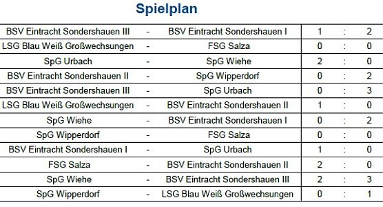 Endstand Kreismeisterschaft im Hallenfu&szlig;ball der Junioren (3) (Foto: NTKFA)