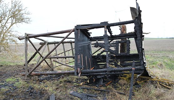 Brandstiftung (Foto: FFW Greu&szlig;en)
