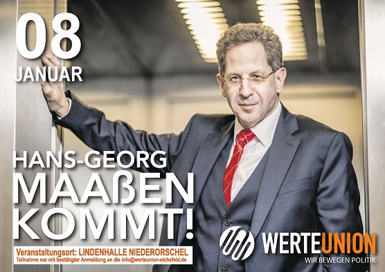 WerteUnion lädt zum Stammtisch mit Hans-Georg Maaßen (Foto: WerteUnion e.V.) WerteUnion lädt zum Stammtisch mit Hans-Georg Maaßen (Foto: WerteUnion e.V.)