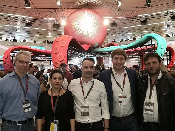 v.l.: Oberarzt Dr. Feger, Frau Dr. Papageorgiou, Herr Winzler, Herr Voigt, Chefarzt Prof. Dr. Malich  (Foto: privat)