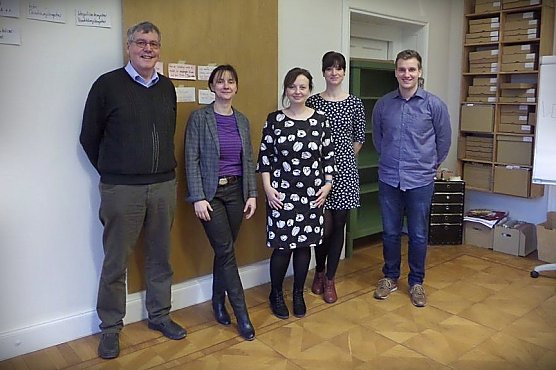 Teamprojekt "KleineWege", v.l.: Reinhard Boltin, Silke Schellbach, Yvette Schatz, Christin Walter, Jens Rose. (Foto: J. Rose)