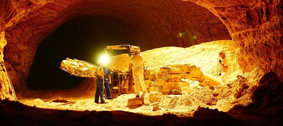 Streckensanierungsarbeiten im Bergwerk Bleicherode (Foto: Schachtbau Nordhausen GmbH)