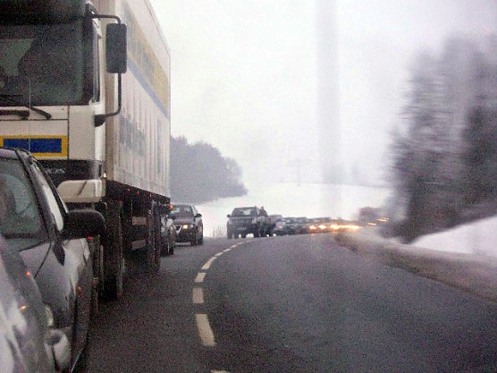 Schwerer Unfall (Foto: S. Luck)