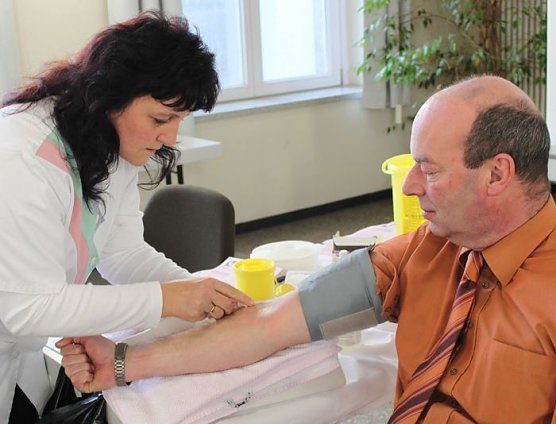 An der Nadel (Foto: J. Piper)