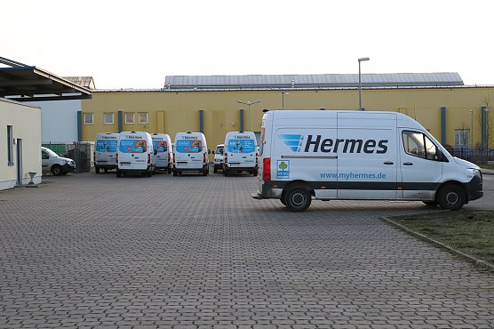 Beim Nordh&auml;user Hermes Depot steht alles stillt (Foto: S. Dietzel)