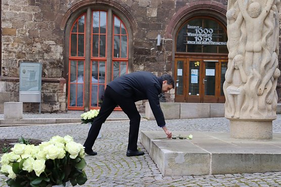Gedenken an die Bombardierung Nordhausens (Foto: Pressestelle Stadt Nordhausen)
