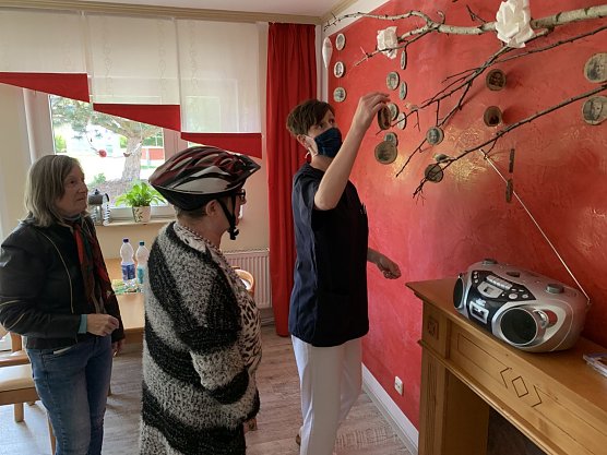 Beim Bewohner- Mobilé geizten die Bewohner nicht mit Eigeninitiative (Foto: Danny Kais) Beim Bewohner- Mobilé geizten die Bewohner nicht mit Eigeninitiative (Foto: Danny Kais)