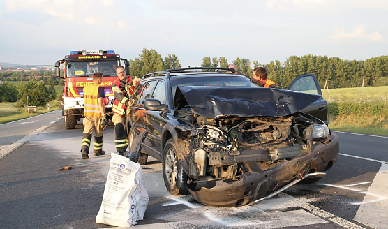 Unfall zwischen Werther und Nordhausen (Foto: S. Dietzel) Unfall zwischen Werther und Nordhausen (Foto: S. Dietzel)