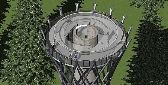 Ansicht der Aussichtsplattform (Foto: Pressestelle Landratsamt Nordhausen)