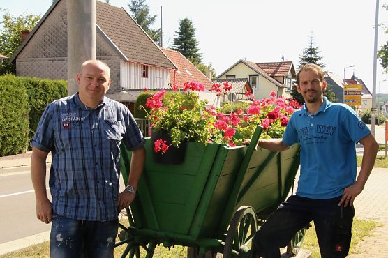 Mit Kreativit&auml;t und Mut durch die Krise: Mike Muth und Stefan Hofmann (Foto: agl)