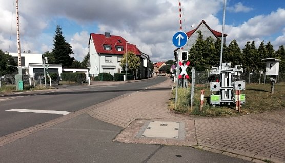 Keine Hinweisschilder, keine Streckenw&auml;rter - Gefahrenstelle heute Vormittag (Foto: privat)