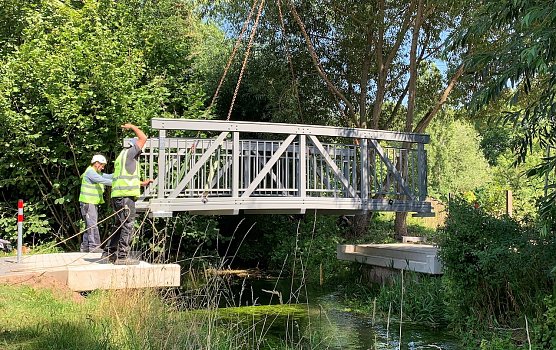 Br&uuml;ckenein- und -neubau An der Salza    (Foto: &copy;Stadtverwaltung Nordhausen)