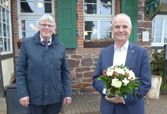 Foto: (vl.n.r.) Landr&auml;te Martin Skiebe (LK Harz) und Thomas Brych (LK Goslar) (Foto: Harzer Tourismusverband)