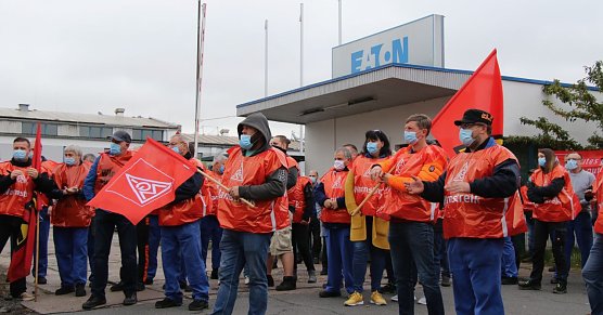 Warnstreik bei Eaton (Foto: agl)