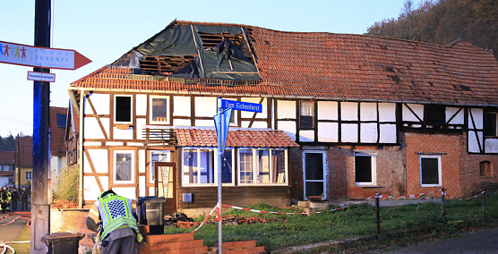 Gebäudebrand in Rodishain (Foto: S. Dietzel) Gebäudebrand in Rodishain (Foto: S. Dietzel)