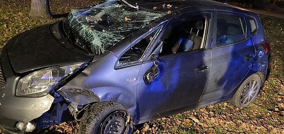 Unfall zwischen Windehausen und Heringen (Foto: Freiwillige Feuerwehr Heringen/S. Dietzel)