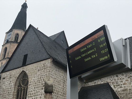 Anzeigetafeln an Haltestellen werden modernisiert (Foto: Stadtverwaltung Nordhausen)