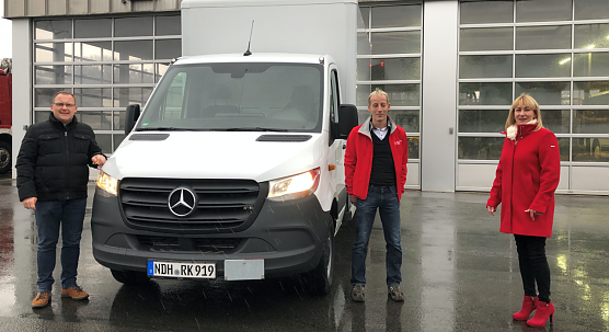 Neuer Transporter f&uuml;r das DRK (Foto: Doreen Apel)