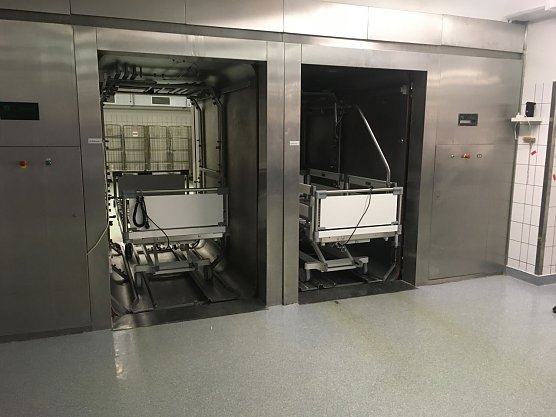 Bettenaufbereitung im S&uuml;dharz-Klinikum (Foto: S&uuml;dharz Klinikum Nordhausen)